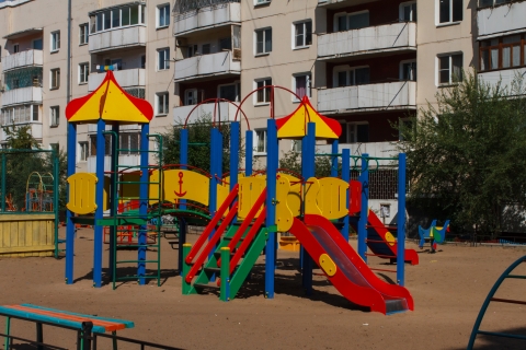 Фото В Бурятии 247 детских площадок построили в этом году