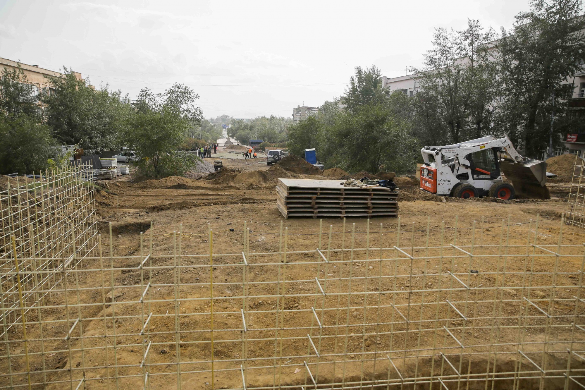 Фото В Улан-Удэ реконструкцию площади Славы выполнили на 50%