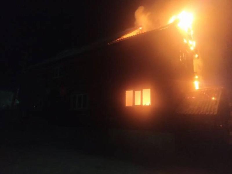 Фото В районе Бурятии сгорело кафе
