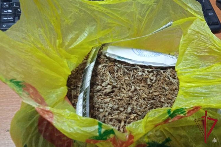 Фото В Бурятии росгвардейцы «засекли» на окраине села мужчину с пакетом «травки»