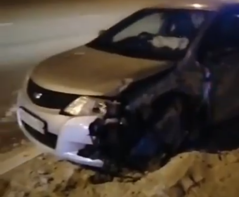 Фото В Улан-Удэ в аварии серьезно пострадал водитель