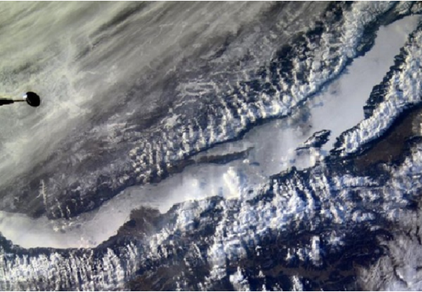 Фото Байкал вновь запечатлели из космоса
